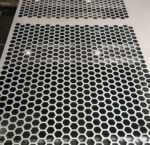 MS Hexagonal Perforated Sheet For Fencing