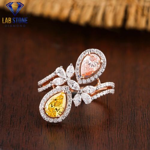 Elegant Diamond Rose Gold Ring