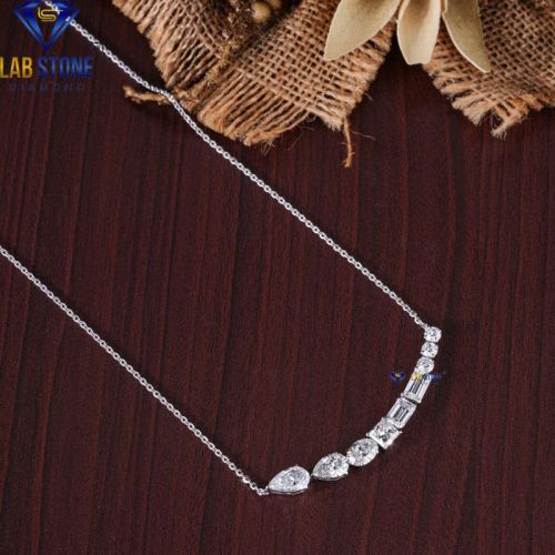 Multi Cut Diamond White Gold Pendant, Packaging Type : Comes In Jewelry Box
