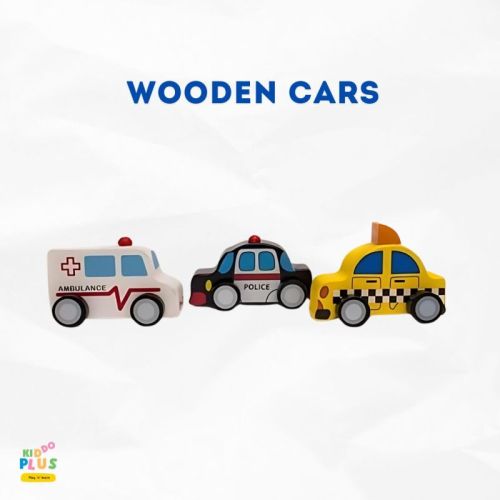 The Kiddo Plus Plain Polished Wooden Cars, Technics : Machine Made
