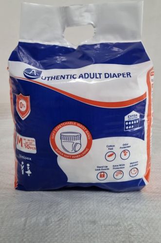 Cotton Adult Pull up Diapers, Color : White, Diaper Type : Pant