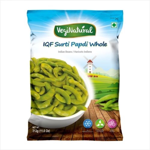 Veginaturals IQF Surti Papdi Whole For Cooking, Fast Foods