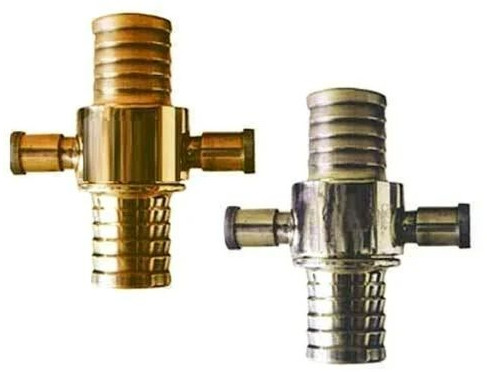 Polished Brass Fire Hose Coupling, Color : Golden