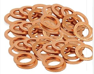 Polished Copper Washer For Fittngs Use