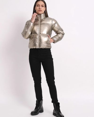 Siapa Nylon Women Crop Jacket, Sleeve Type : Full Sleeve