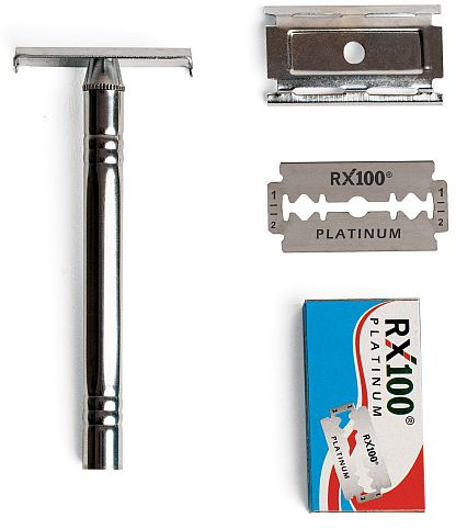 RX100 Platinum Double Edge Razor Blade For Hair Cutting, Shaving