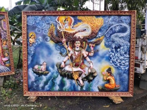 Lord Shiva 1 Wall Murals For Home Decoration, Pooja Room Decoration, Lobby Areas Office Decoration