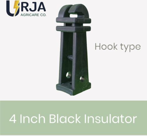 4 Inch Black Hook Insulator For Industrial Use
