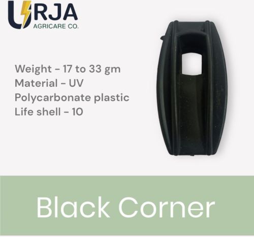 Plastic Fencing Black Corner