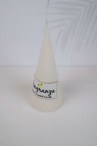 Paraffin Wax Plain Rose Cone Candle For Lighting, Decoration