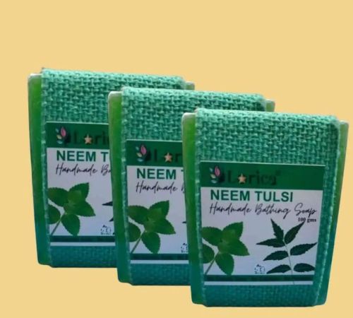 Lorica Neem Tulsi Aloe Vera Handmade Soap Pack Of 3