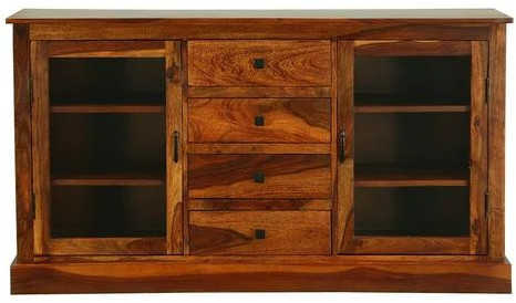 Modern Wooden Crockery Unit For Kitchen