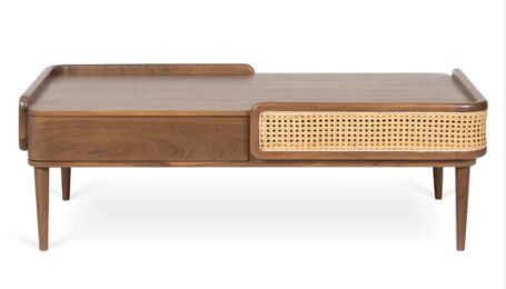 Wooden Coffee Table With Drawer For Hotel, Home