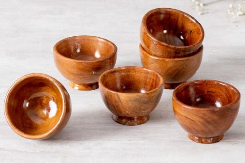 Wooden Small Bowl Set Of 6 For Gift Purpose, Home