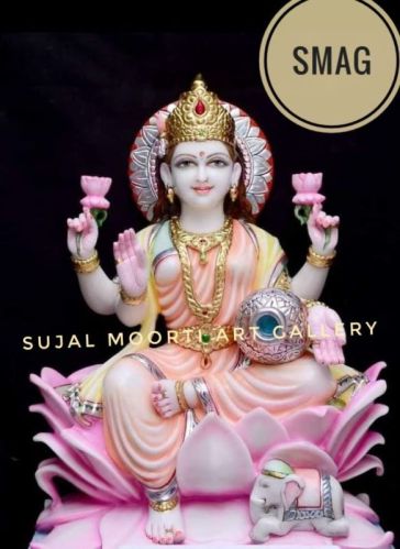 Smag Marble Laxmi Mata Statue For Temple, Home