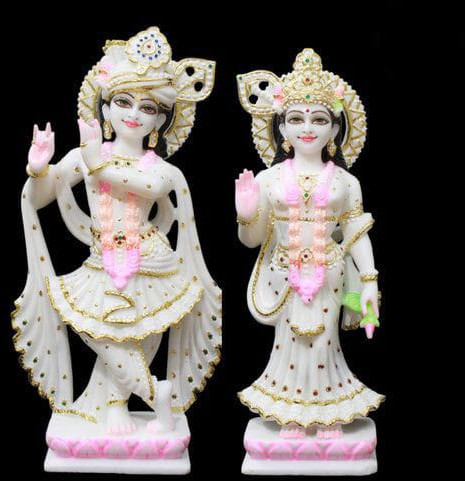 Smag Marble Radha Krishna Statue For Temple, Home, Office Etc