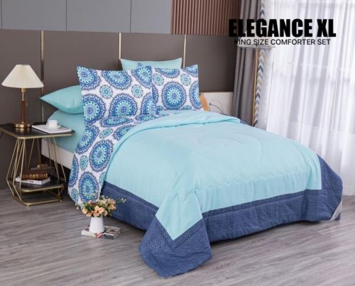 ELEGANCE XL Printed Cotton Elegant Plain Comforter Set For Home