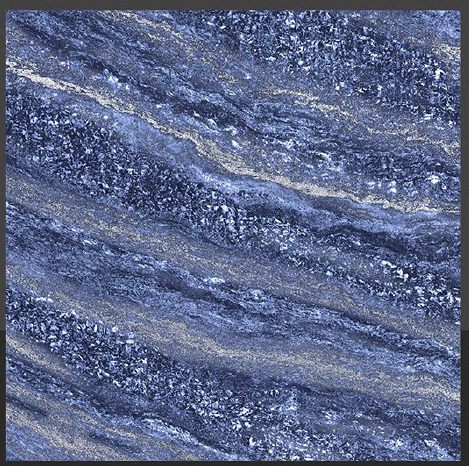 Ceramic Ebony Blue Glossy Floor Tiles 600X600 Mm