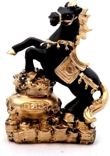 Polyresin Handcrafted Lucky Running Horse For Living Room, Rest Room