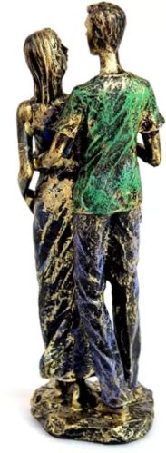 Handcrafted Romantic Couple Decorative Showpiece, Weight : 700gm