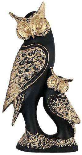 Polished Resin Owl Family Showpiece, Weight : 600gm