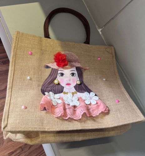 Printed Jute Bag, Capacity : 10kg