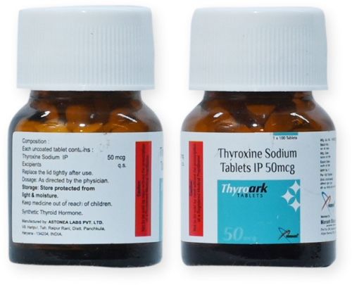 Thyroark 50 Mcg Tablets, Packaging Type : Glass Bottle