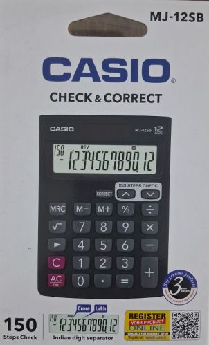 Plastic Casio Calculator For Bank, Office, Personal, Shop