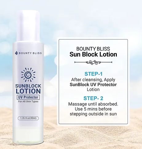 Bounty Bliss Sun Block Lotion For Skin Care