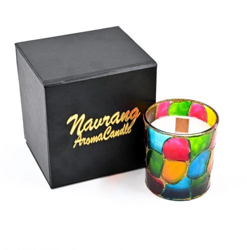 Colorful Glass Candle Jar For Decoration