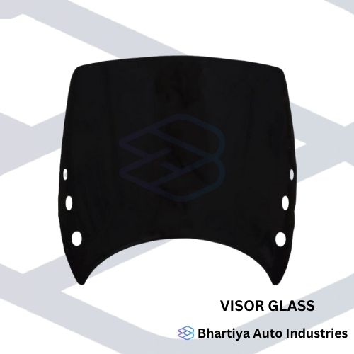ABS Plastic Bajaj Visor Glass, Color : Black