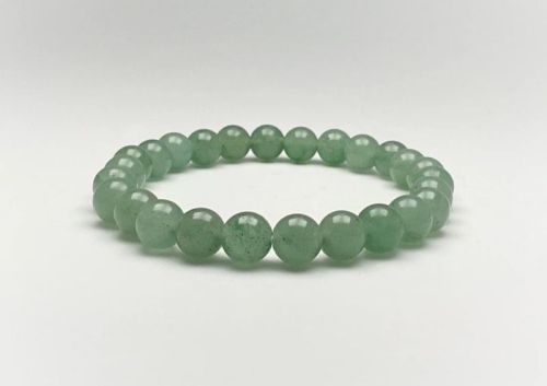 Polished Green Eventurine Gemstone Bracelets, Shape : Round