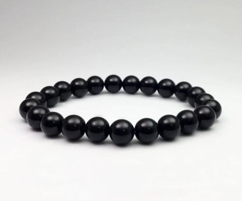 Shungite Gemstone Bracelets, Shape : Round