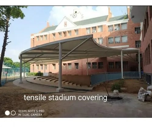 Plain Stadium Tensile Structure, Cover Material : PVC Coated Fabric