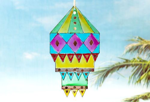Paper Diamond Shape Lantern For Decoration