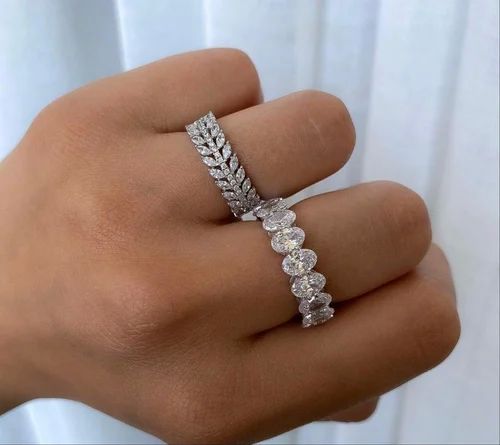 Ladies Diamond Wedding Band, Shape : Round