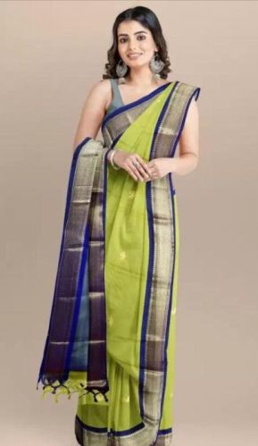 Printed Designer Cotton Silk Saree, Speciality : Shrink-Resistant