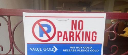 No Parking Flute Board Printing Services