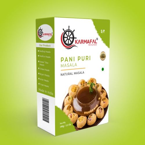 Karmafal Blended Pani Puri Masala, Certification : FSSAI Certified