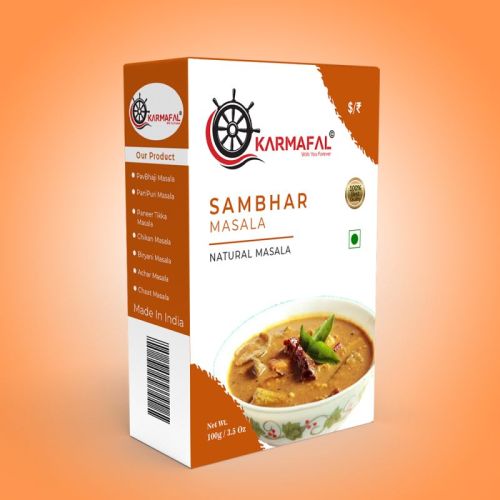 Karmafal Blended Sambhar Masala, Certification : FSSAI Certified