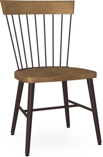 Teak Wood Iron Back Rest Chair For Office