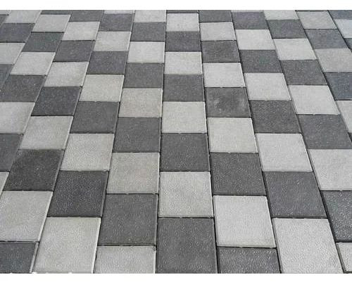 Solid Concrete Rectangular Paver Block For Flooring