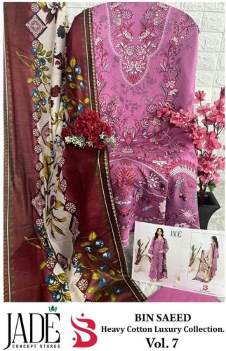 Cotton Pakistani Lawn Suits, Sleeve Type : Full Sleeves