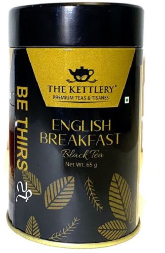 The Kettlery Natural English Breakfast Black Tea, Packaging Type : Tin