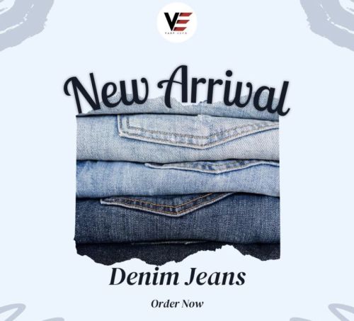 Blue Denim Jeans, Fit Type : Regular Fit