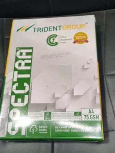 Spectra Trident 75 GSM A4 PAPER, Pulp Material : Virgin Wood Pulp