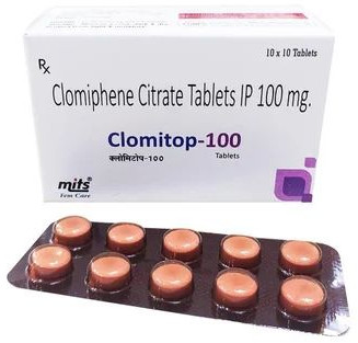 Clomitop-100 Tablets, Packaging Type : Box