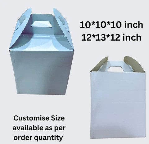 Plain Corrugated Doll Cake Packaging Box, Shape : Rectangular