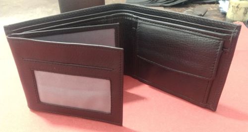 Plain Mens Trifold Leather Wallet