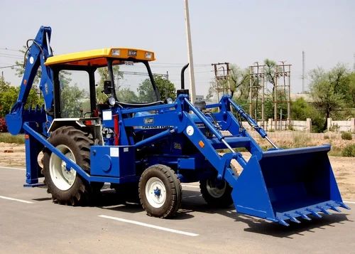 Mild Steel Tractor Loader Backhoe, Color : Blue